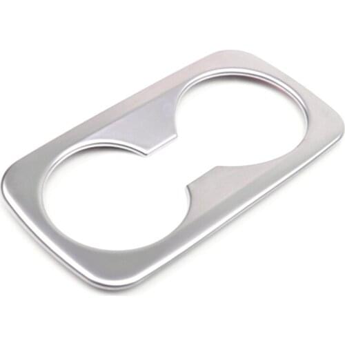 1pcs Interior Rear Seat Water Cup Panel Frame Trim Stickers Covers Car styling For Hyundai Tucson 2017 2016 2015 Accessories