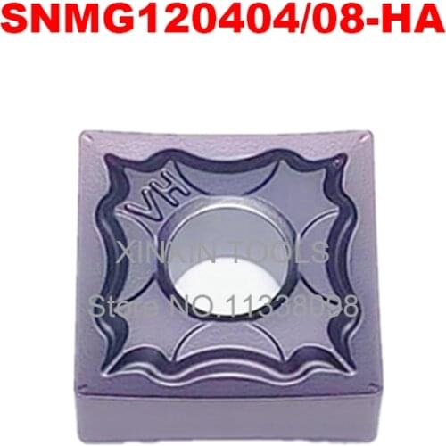10pcs SNMG120404 HA Carbide Inserts SNMG120408 HA Stainless Steel Blade Cutter CNC Lathe External Turning Tool