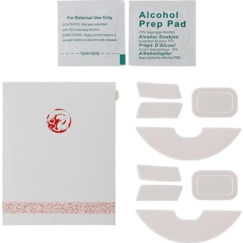 2 Sets/pack Tiger Gaming Mouse Feet Mouse Skate For Razer Lancehead White Mouse Glides Curve Edge