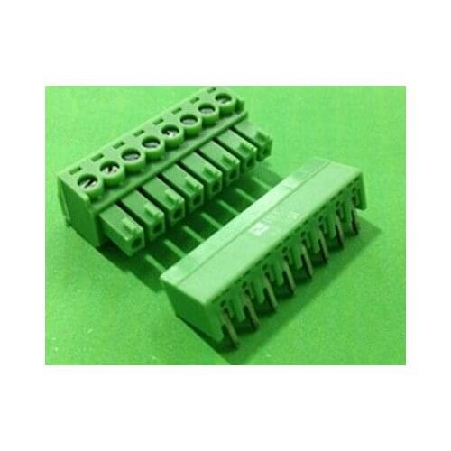 5PCS 3.81mm Pitch 8 pin 8 way Looper Angle Screw Terminal Block Plug connector