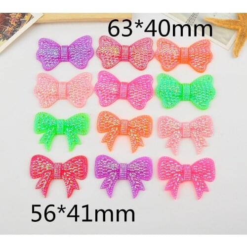 5pcs/lot DIY resin cabochons accessories flat back resin bing bows