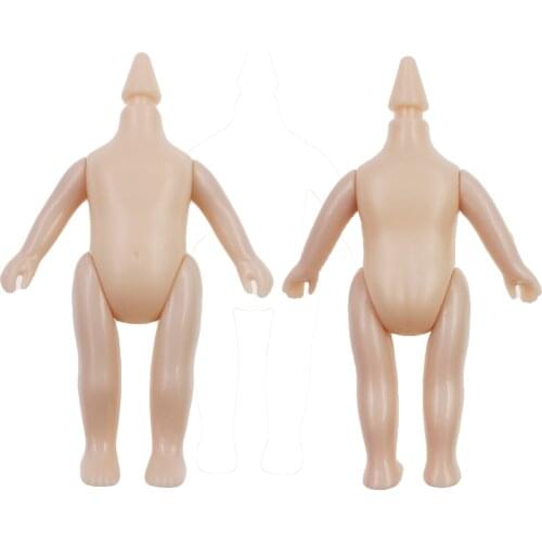 9cm Mini Doll Body Beige Skin Color Nude Body for Little Doll Girl and Boy