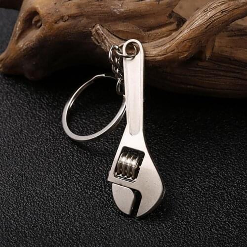 New key Chains Useful Zinc Alloy Spanner Keychain Fashion Wrench Silver Key Ring Chain Creatived Keyfob Tools Key Chains Fashion