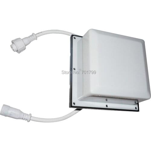 DC24V WS2811 12pcs 5050 led pixel module;milky cover(100mm*100mm)with black base;IP68;with 13.5mm 3core waterproof pigtails