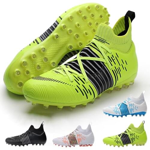 Hot Sale Mens Soccer Cleats High Ankle Football Shoes Long Spikes Outdoor Soccer Traing Boots For Men Soccer Shoes Size 39-45