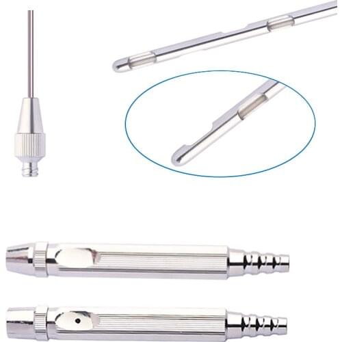 Fat Transfer Needle Four Holes In Spiral Liposuction Cannula Fat Transplantation Kit
