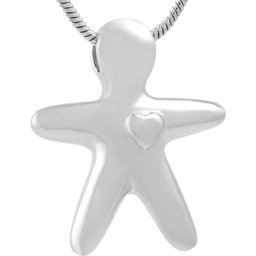 IJD9720 Baby Design Gold, Black Mini Heart Engraving Human Ashes Holder for Kid Stainless Steel Cremation Jewelry Locket