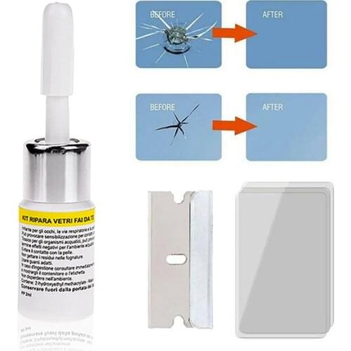 Car Windshield Cracked Repair Tool Quick Fix Car Window Screen Repair Kit Glass Curing Glue DIY Auto Glass Scratch Crack Restore
