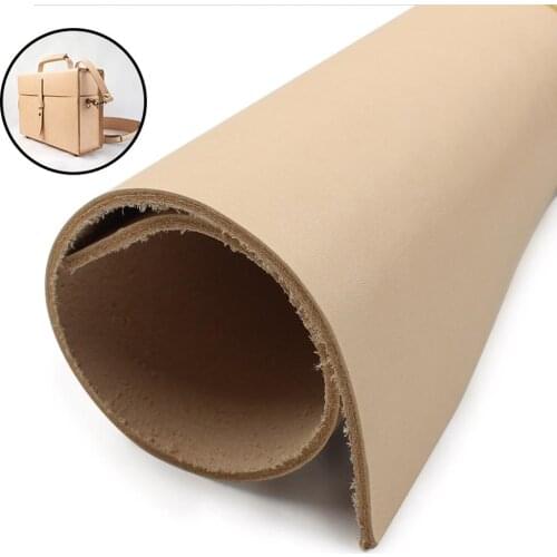 Vegetable Tanned Leather Cowhide Leather Material DIY Art Craft Sewing Genuine Leather Fabric Natural Color Leather Accessories