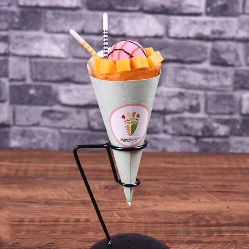 Dummy Fruit crispy Ice Cream crepe model Simulation plastic crepe Decoration Display Cabinets Display fake food sample model