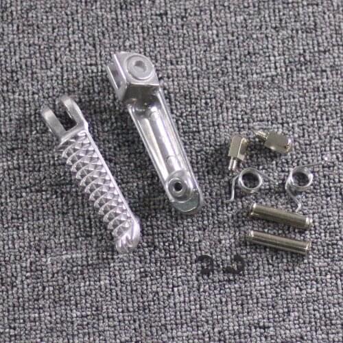 Motorcycles Aluminum Silver Front Footrests Foot Pegs For YAMAHA YZF R1 1998-2014 R6 1999-2012 R6S 2003 04 05 06 07 2008