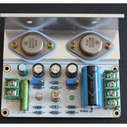 Diy Kits 1pcs JLH 1969 class A amplifier Board high quality PCB MOT 2N3055 with Heat sinks