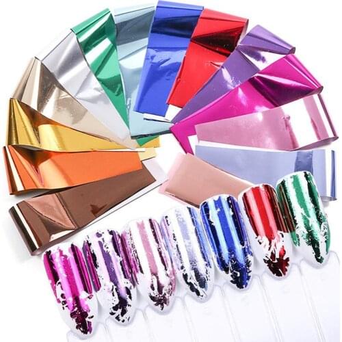 14Sheets Multi Colors Star Nail Art Stickers Adhesive Manicure Tips Nail Art Decorations Easy to Use Metallic Easy to Remove