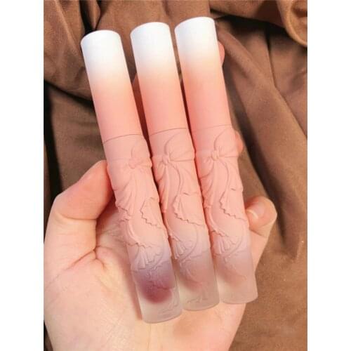 Luckgo NEW Matte Velvet Lip Glaze Waterproof Long Lasting Not EasyTo Fade Lip Gloss Lipstick Ins Makeup Cosmetic Product TSLM2