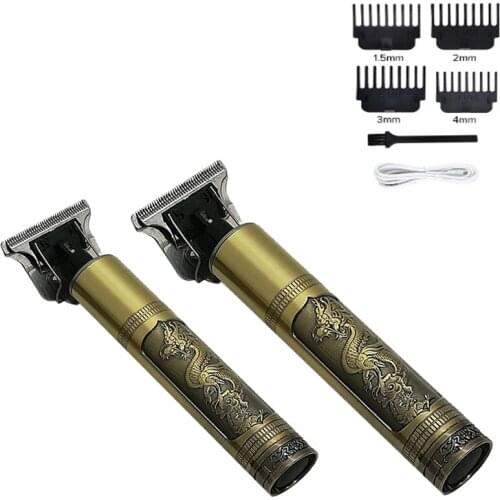 New USB Electric Hair Clippers Rechargeable Shaver Beard Trimmer For Men 0mm Barber Hair Cutting Machine