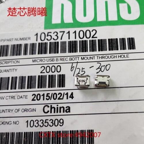 CHUXINTENGXI MOLEX 1053711002 100% NEW 105371-1002 For USB Mobile phone charging port USB Cell phone data connection socket