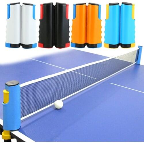 Portable Table Tennis Net Anywhere Retractable Pingpong Post Net Rack Adjustable Any Table Anywhere Home Sports Tool