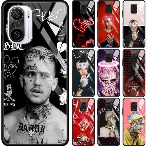 Lil peep Transparent Glass Case For Redmi Note 9S 9 8 Pro 8T 7 9C 9S 6A 10 K40 K30 9T 8A Bumper