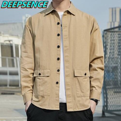 2021 Spring Autumn Casual Shirts Men Cotton Turn Down Collar Korean Solid Breasted Streetwear Fashion Shirt Men