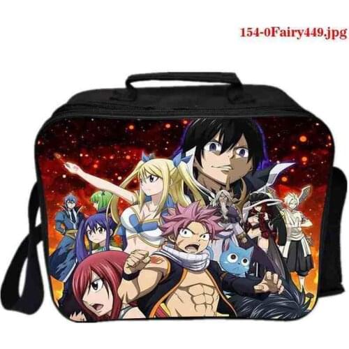 Fairy Tail 3d Print Storage Bags Insulated Picnic Cartoon Carry Case Thermal Portable Cold Lunch Food Bag Bento Bag Lunch Bags