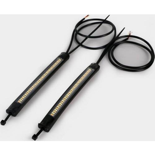 Universal Motorcycle LED Turn Signal Light Moto Flashing RingLamp Motorcycle Front Fork Suspension Modification Parts