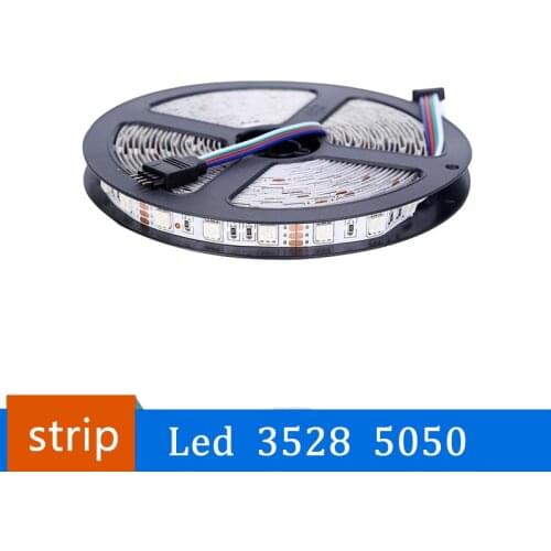 Led Strip 3528 5050 12V 5M Flexible Home Decoration Lighting Waterproof LED Tape RGB/White/Warm White/Blue/Green/Red