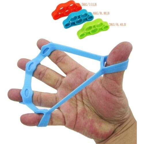 Outdoor Strength Training Equipment Trainer Silicone Finger Gripper Resistance Band Wrist Yoga Stretcher Wrist Rock Climbing