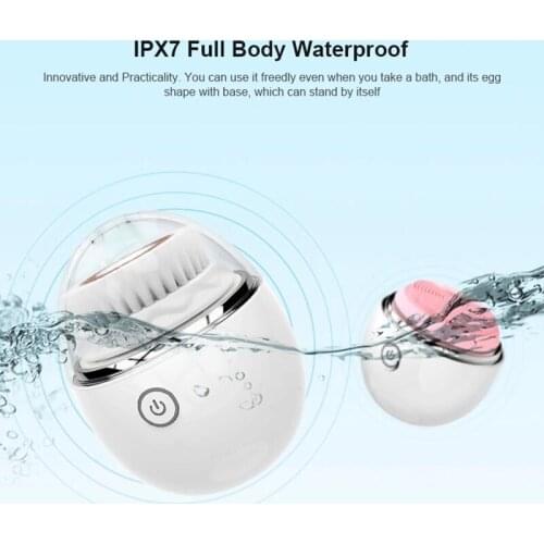 Ultrasonic Electric Face Cleanser Brush Deep Pore Cleaning Vibrate Waterproof Makeup Remover Cleansing Brush Dirt Remove