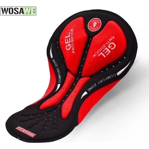 WOSAWE Men Women Cycling Cushion 2D 3D 5D 20D Gel Pad Breathable Road MTB Bike Bicycle Riding Cushion Cycling Underwear Padded