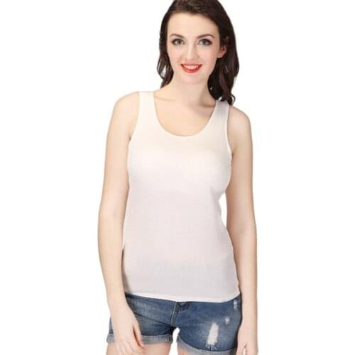 Ladies Sleeveless Top Casual Vest Top T-Shirt Ladies Undershirt Girl Vest Casual Sleeveless Undershirt