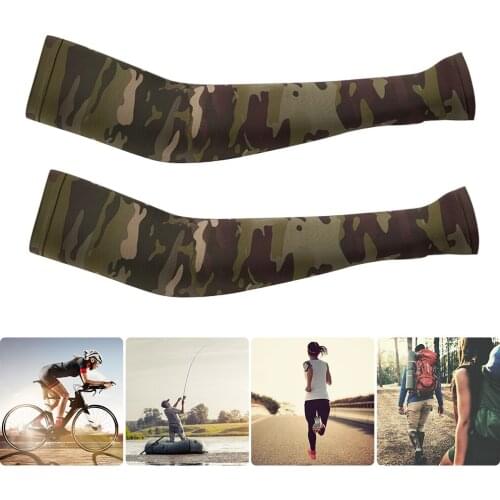 2pcs Tattoo Sleeve Outdoor Cycling Sleeves Summer Sunscreen UV Protection Sport Running Elastic Arm Sleeve In Stock Arm Guards
