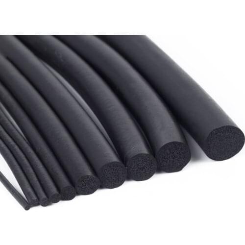 5M epdm black O seal strip protector car door rubber foam sealing filler strips weatherstrip round EPDM rubber foaming tape