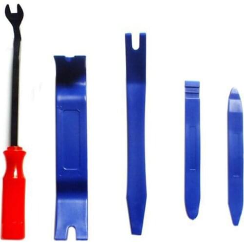 5pcs/kit of Car CD Audio Removal Tools Disassembly Modified Plastic Buckle Screwdriver Blue Door Panel Removal Tools seesaw kit