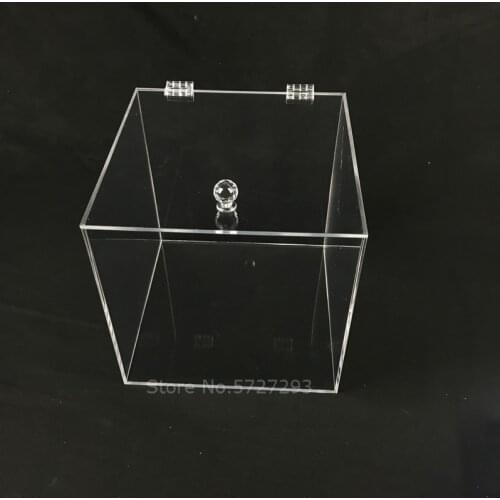 Acrylic Cube Organizer Box With Lid For Home Kitchen Storage ,Cosmetic,Toy,Figure, Crayons, Markers, Building Blocks, Craft