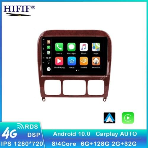 9'' IPS Car Multimedia Player GPS 2Din For 1998-2005 Mercedes Benz S Class W220 S280 S320 S350 S400 S430 S500 S600 S55 AMG