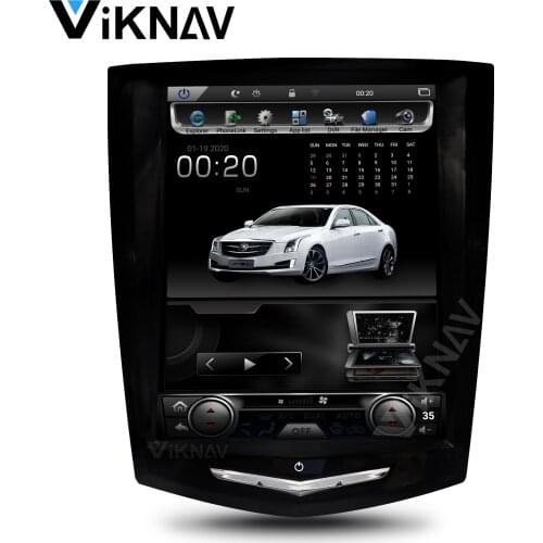 Auto video multimedia player vertical screen for Cadillac ATS 2013-2017 android system 10.4 inch car GPS radio DVD palyer