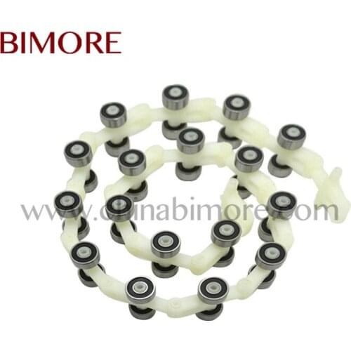 BIMORE XAA332G1-G23 XIZI Escalator Newel Chain 19 Pairs of Bearing with 2 Chain Ends