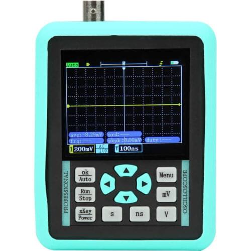 Logic analyzer digital oscilloscope DS01511E+ 2.4in Handheld Mini Portable Digital Oscilloscope Bandwidth 120MS/S Sample Rate