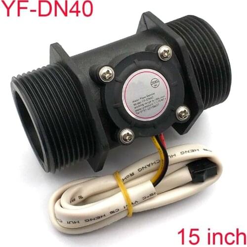 Water flow sensor Industrial flow meter G1.5\" Water Flow Counter Indicator Flowmeter Hall Sensor Switch G1.5 DN40 5-150L