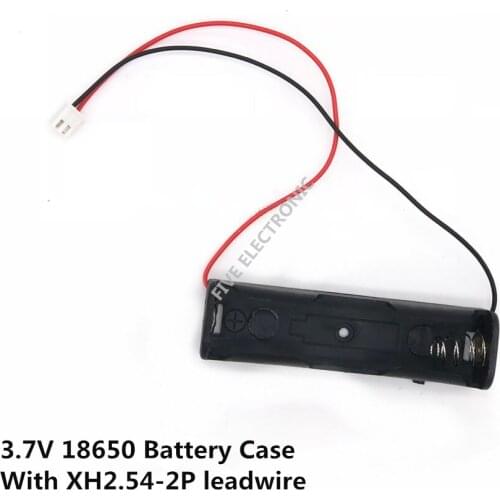 3.7V 18650 Battery case Holder with XH2.54-2P plug leadwire(150mm)
