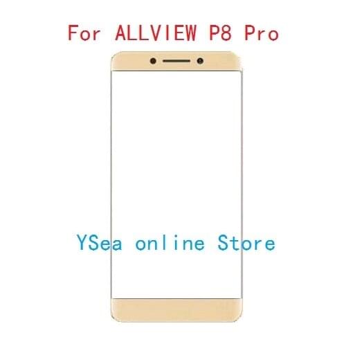 For Allview P8 Pro New Replacement 5.5" Gold Front Outer Glass Lens Repair Touch Screen Outer Glass Phone Part