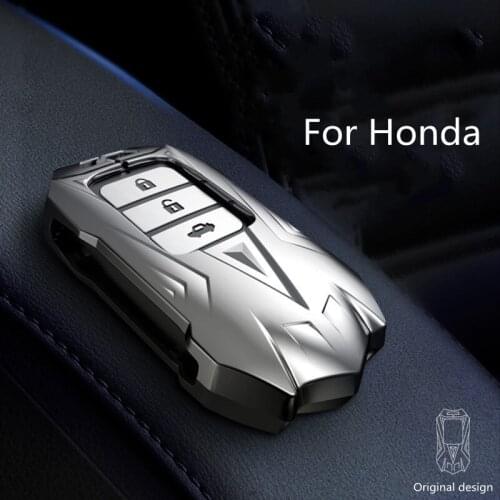 For Honda Accord BREEZE Civic JADE Crider Metal Car Key Case Cover Shell Bag