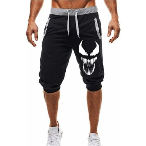 Men Hot 2021 New Hot-Selling Mans Shorts Summer Casual Fashion Shorts venom print Sweatpants Fitness Short Jogger M-3XL