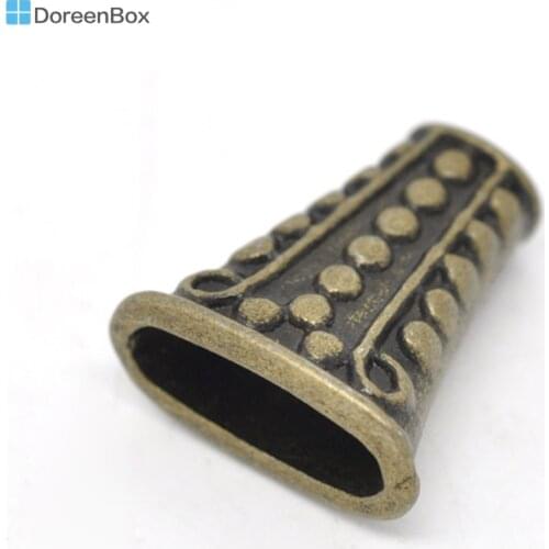 Doreen Box hot- Antique Bronze Trumpet Spacer Beads 19x17mm, sold per lot of 10 (B14480)