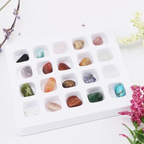Geology Mineral Specimens Kits, Rock Science Kits, 20PCS Assorted Crystal Quartz Stone Specimens