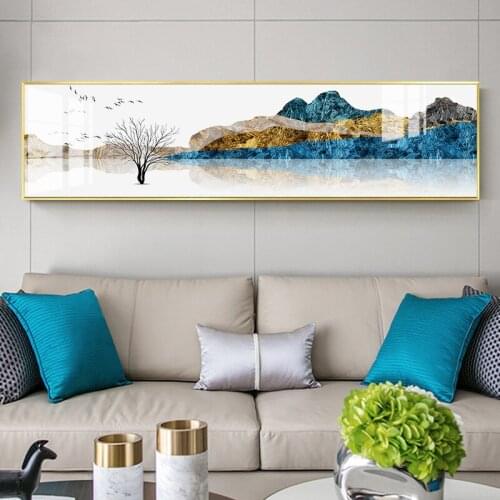 Traditional Chinese Style Landscape Mountain Deer Wall Art Canvas Painting Posters and Prints Picture For Living Room Home Decor