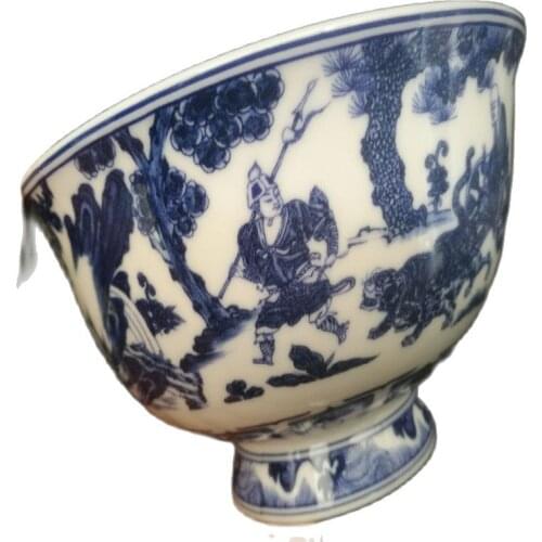 Chinese old porcelain Blue and white porcelain bowl