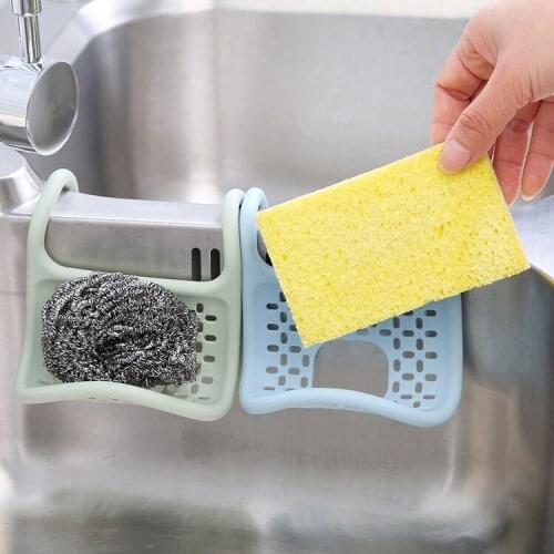 Creative Foldable Sink Rack Kitchen Dishwashing Sponge Wipe Drain Rack Dishwashing Brush Sponge Storage Rack Home Storage Tools