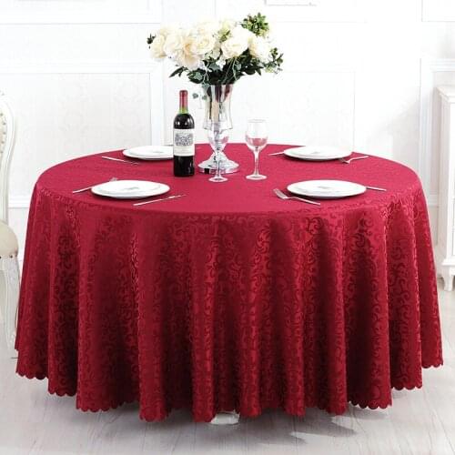 Elegant Polyester Round Table Cloth Fabric Rectangular Tablecloth Hotel Party Wedding Tablecloth Dining and Coffee Table Cloth