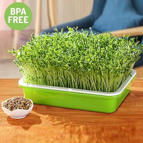 Hydroponics Seedling Tray Sprout Plate Hydroponics System To Grow Nursery Pots Vegetable Seedling Pot Plastic Nursery Tray